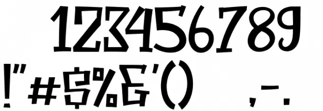 Halloween Secret Font OTHER CHARS