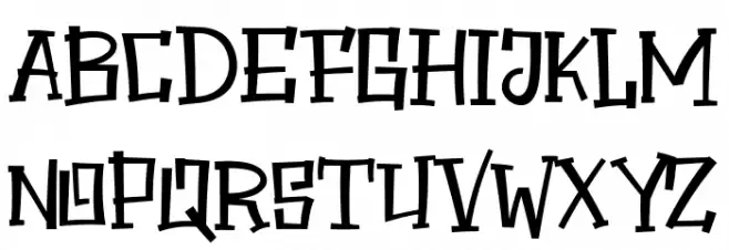 Halloween Secret Schriftart Groß