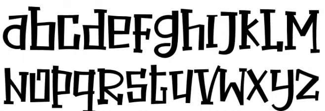 Halloween Secret Schriftart Kleinbuchstaben