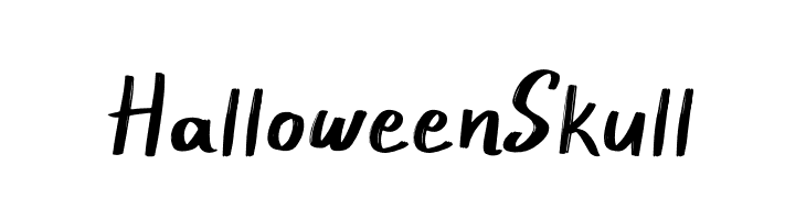 Halloween Skull  Frei Schriftart Herunterladen