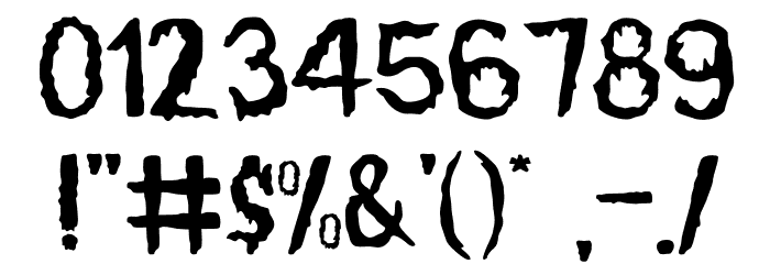 Halloween Slime (PERSONAL USE) Font OTHER CHARS