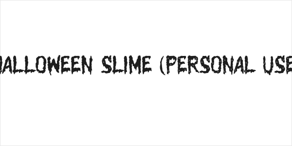 Halloween Slime (PERSONAL USE) Logo