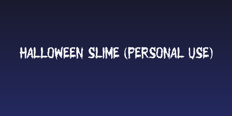 Halloween Slime (PERSONAL USE) Social Header