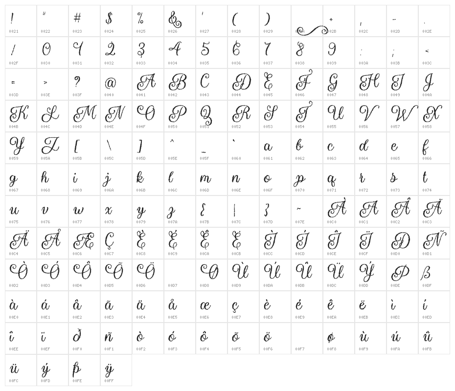 Halloween Sparkle Character Map