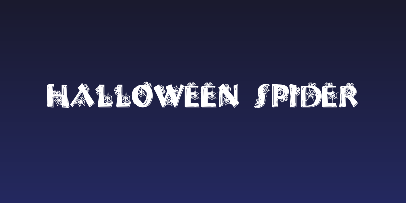 Halloween Spider Social Header