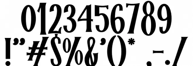 Halloween Spooky Regular Шрифта ДРУГИЕ символов