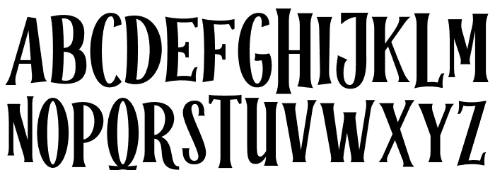 Halloween Spooky Regular Schriftart Groß