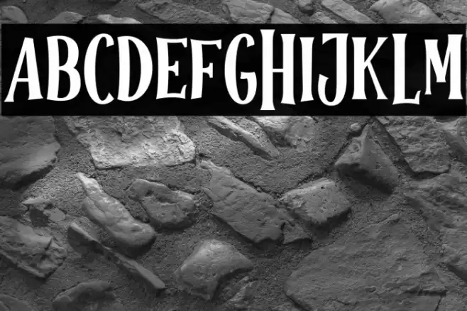 Halloween Spooky Regular Шрифта examples