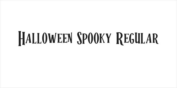 Halloween Spooky Regular Logo