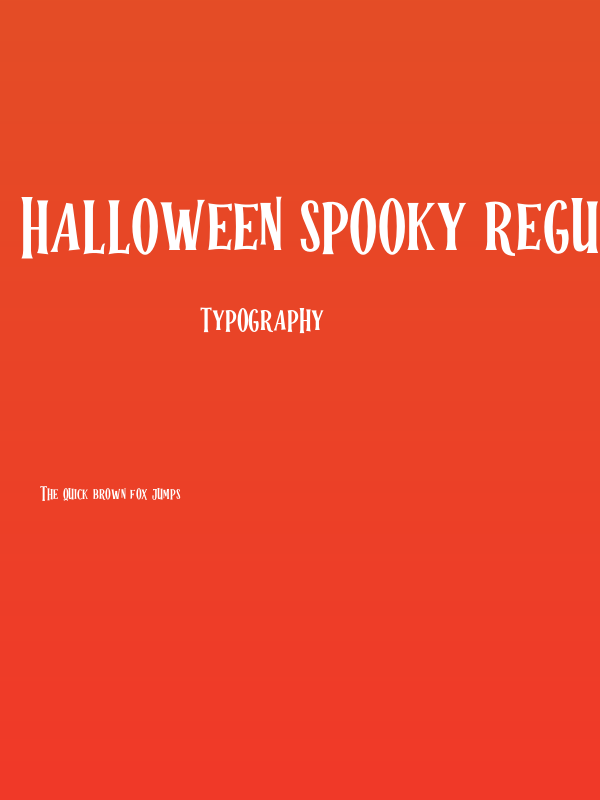 Halloween Spooky Regular Poster