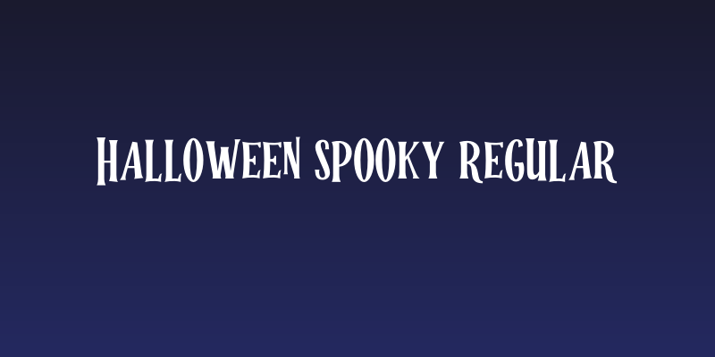 Halloween Spooky Regular Social Header