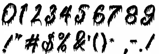 Halloween Story Font OTHER CHARS