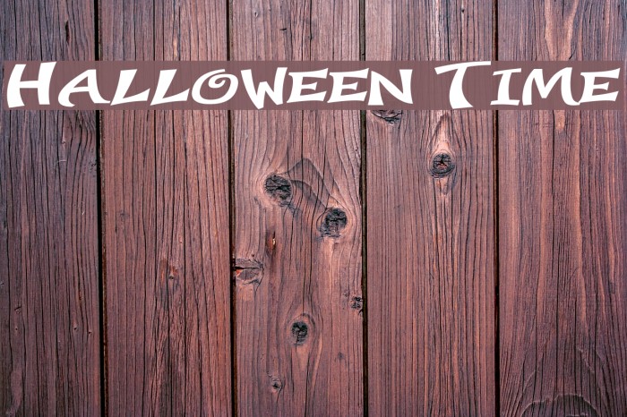 Halloween Time Font examples