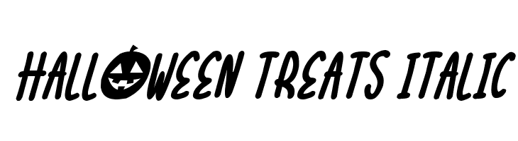 Halloween Treats Italic  Скачать бесплатные шрифты