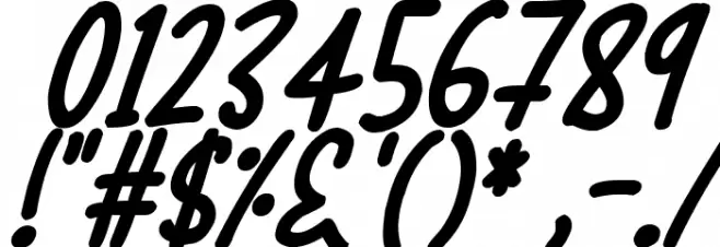 Halloween Treats Italic Font OTHER CHARS