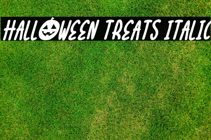 Halloween Treats Italic Example 1