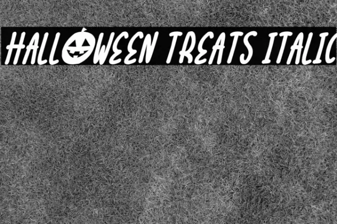 Halloween Treats Italic Font examples