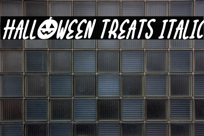 Halloween Treats Italic Example 2