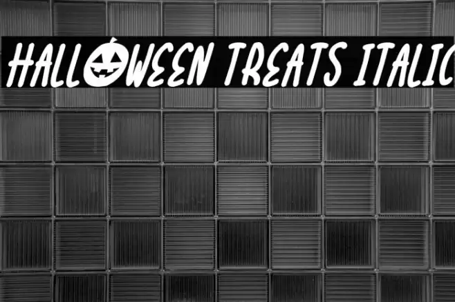 Halloween Treats Italic Font examples