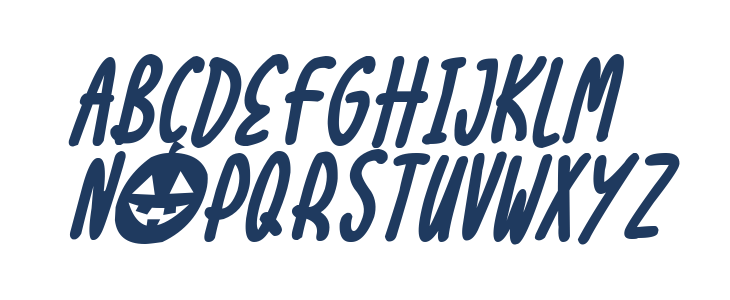 Halloween Treats Italic Lowercase