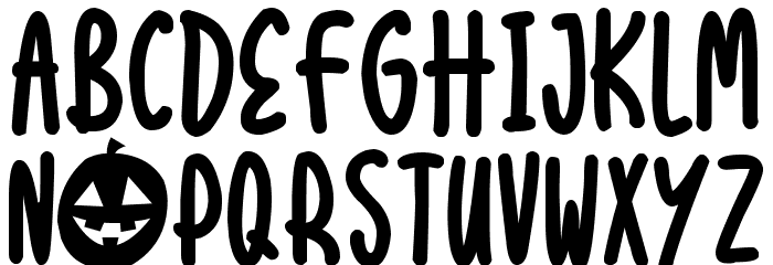 Halloween Treats Font LOWERCASE
