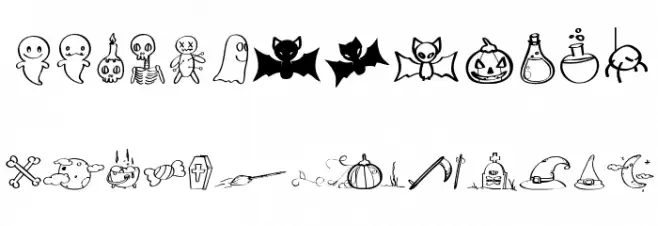 Halloween Trick Шрифта ВЕРХНИЙ