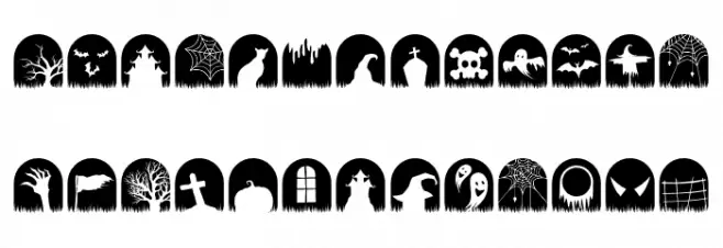 Halloween Vibes Font LOWERCASE