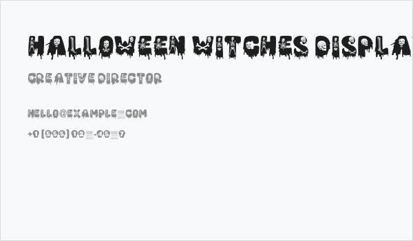 Halloween Witches Display Business Card