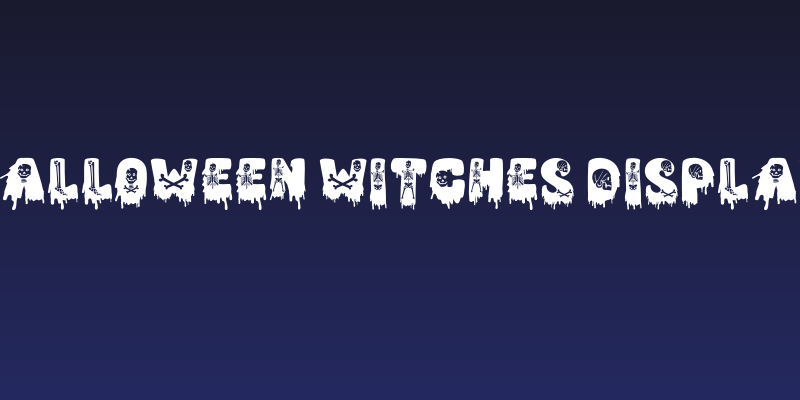 Halloween Witches Display Social Header