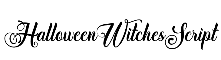Halloween Witches Script  Descarca Fonturi Gratis