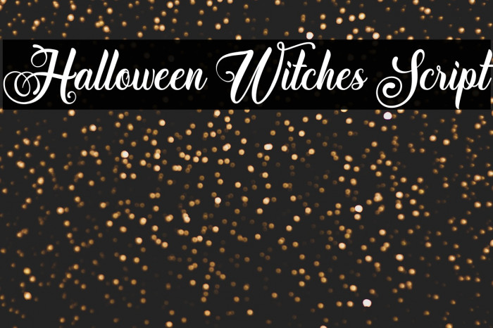 Halloween Witches Script Example 2