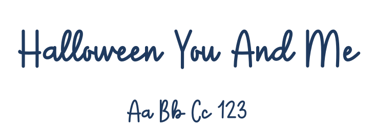 Halloween You And Me Font Preview