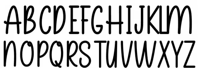 Halloween You And Me Caratteri MAIUSCOLE