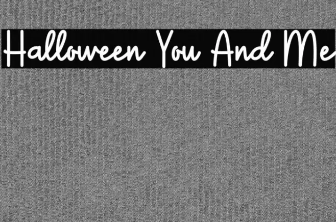 Halloween You And Me Caratteri examples