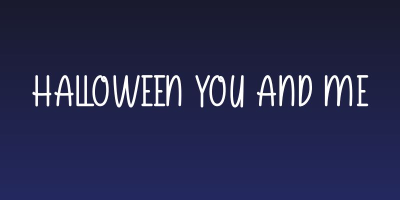 Halloween You And Me Social Header