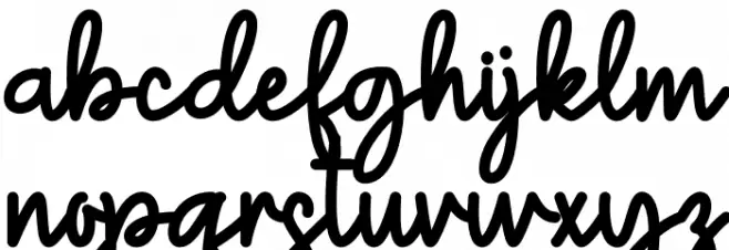 Halloween You And Me Caratteri MINUSCOLO