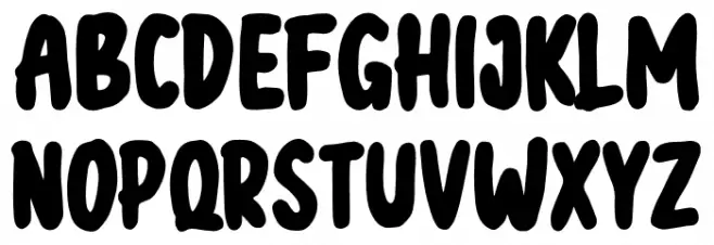 Halloween black Font UPPERCASE