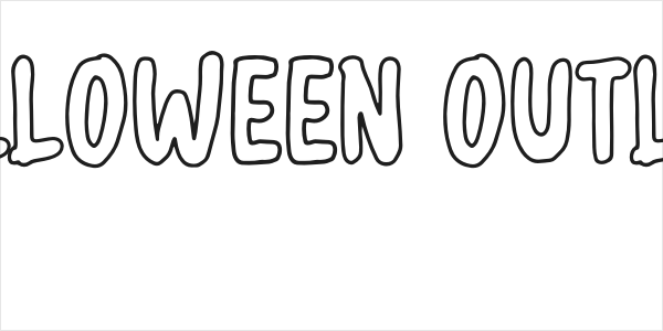 Halloween outline Logo