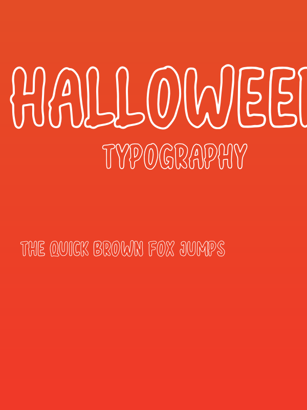 Halloween outline Poster