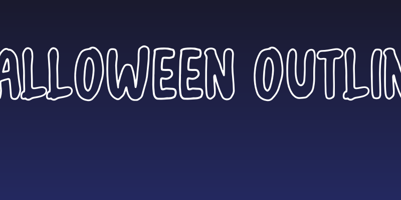 Halloween outline Social Header