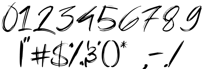 Halloween party demo Font OTHER CHARS