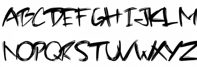 Halloween party demo Schriftart Groß