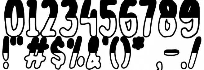 Halloween semi black Font OTHER CHARS