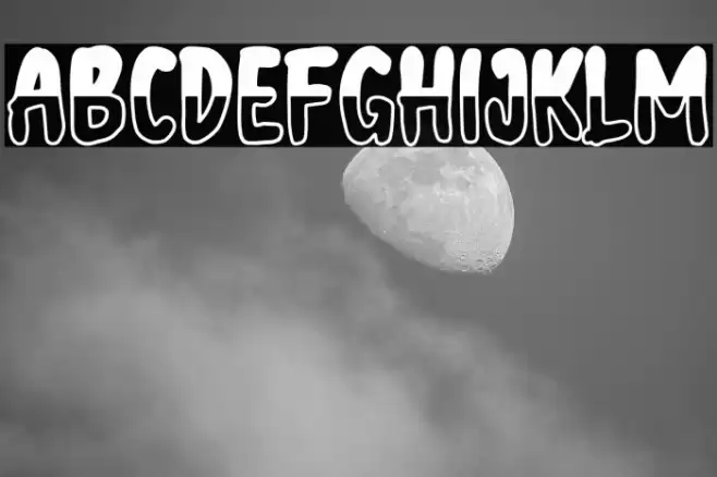 Halloween semi black Font examples