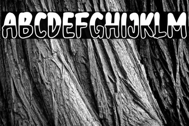 Halloween semi black Font examples