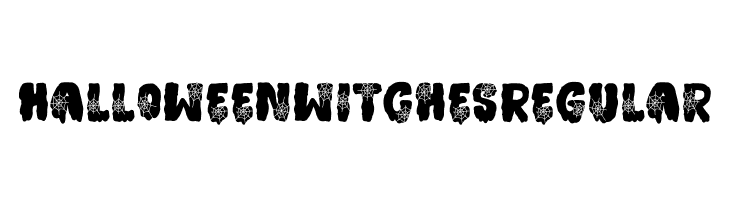 Halloween witches Regular  Frei Schriftart Herunterladen