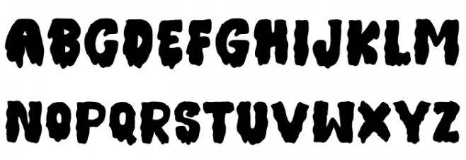 Halloween witches Regular フォント 大文字