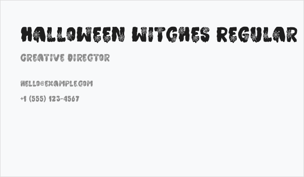 Halloween witches Regular Business Card