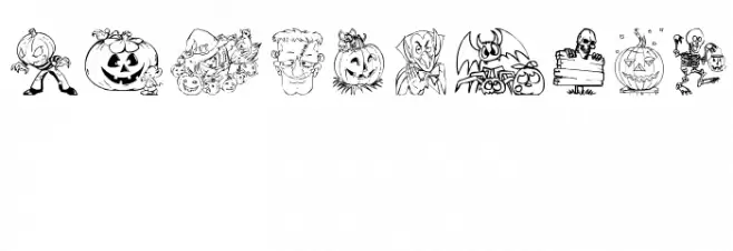 Halloween Font OTHER CHARS