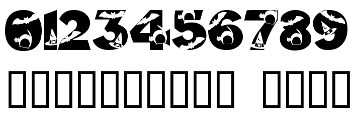 HalloweenKiddyFont Schriftart Anderer Schreiben